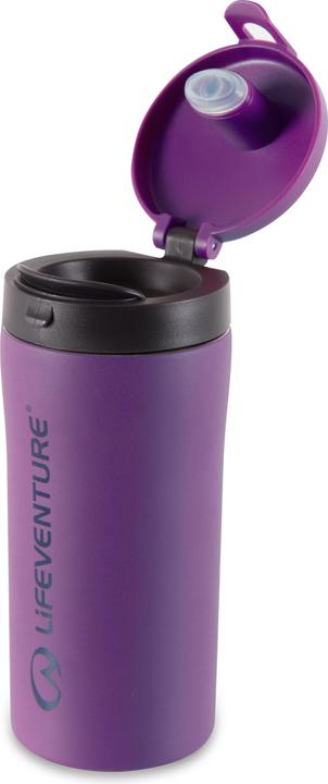 Actual product image Lifeventure Flip-Top Thermal Mug, Purple (0.30 l)