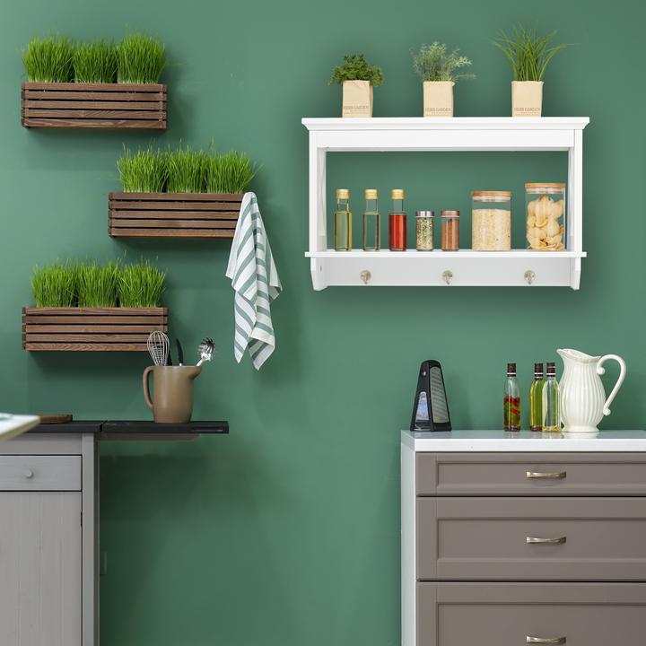 Image du produit Relaxdays Etagère murale (66 x 20 x 40 cm)