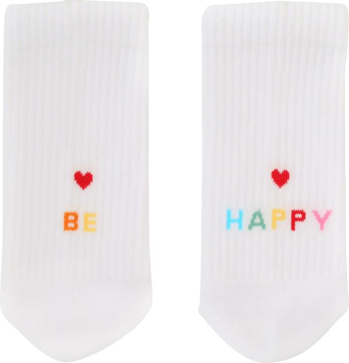 Eulenschnitt Socken be happy weiss M Gr.39-42 (39 - 42)