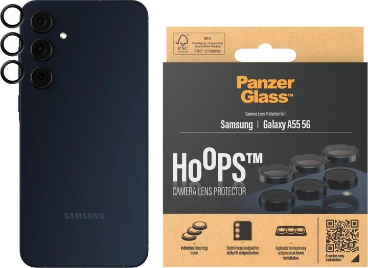 Produktbild PanzerGlass Hoops Camera Lens Protector (1 Stück, Samsung Galaxy A55)