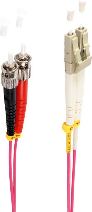 Produktbild Shiverpeaks BS77933/4. Kabellänge: 10 m, Lichtleitertyp: OM4, Anschluss 1: LC, Anschluss 2: ST, Lochdurchmesser: (10 m)