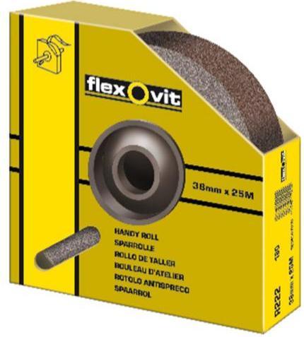 Produktbild Saint-Gobain Flexovit 63642512994 KF271 Schleifrolle 38 mm x 25 m P120 Leinen universal im Karton (120)