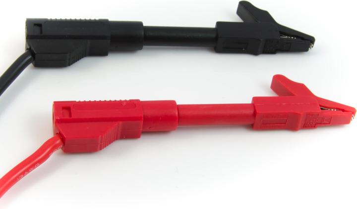 Actual product image Purecrea 2 pcs. Crocodile clip / tapping clamp 15A for 4mm banana plug (Microphone Clip)