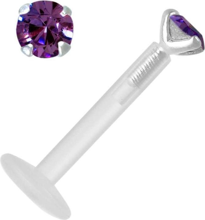 Bijouteria Piercing (Bioplast, Silber 925, Premium Kristall)