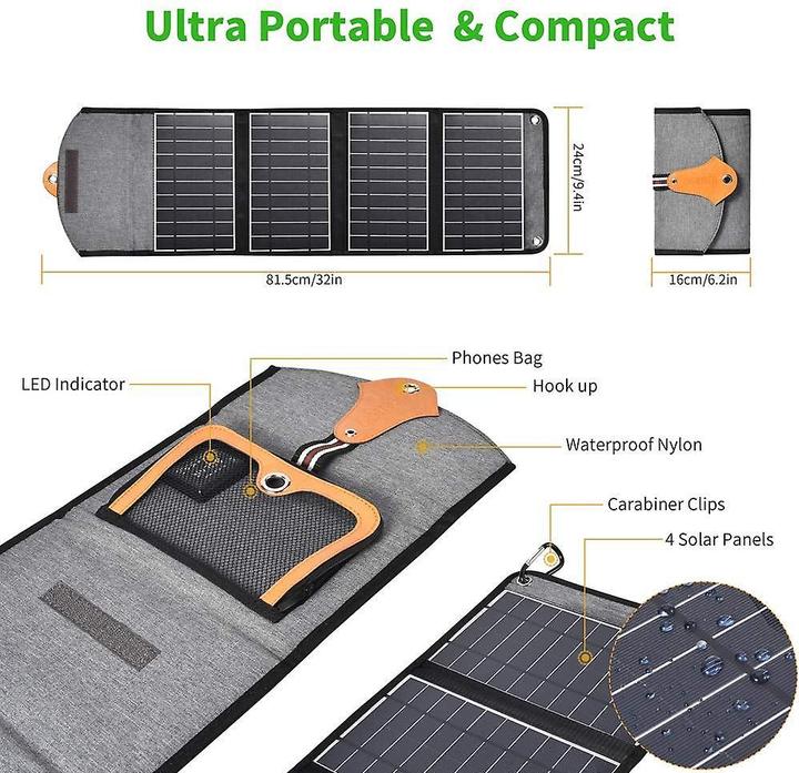 Actual product image Choetech Foldable solar panel (22 W, 0.87 kg)