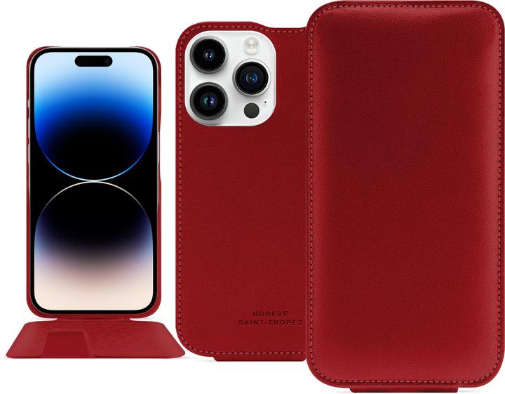 Actual product image Noreve Vertical leather shell (Apple iPhone 15 Pro)