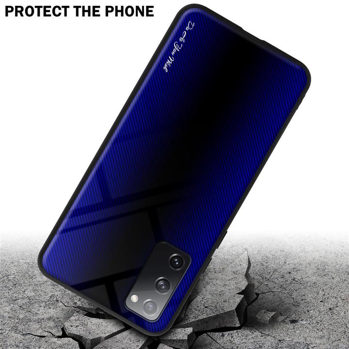 Actual product image Cadorabo Bumper TPU Gestreiftes Glas (Samsung Galaxy S20 FE)