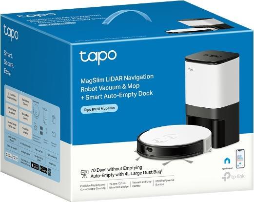 Immagine prodotto TP-Link Tapo RV20 Mop Plus (Robot aspirapolvere)