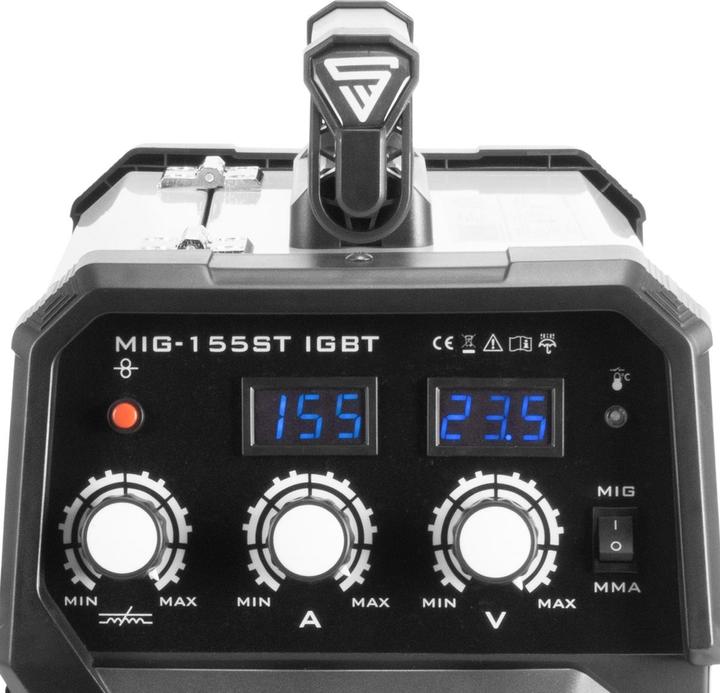 Image du produit Stahlwerk Poste à souder sous protection gazeuse MIG 155 ST IGBT de 155 ampères avec MMA E-Hand