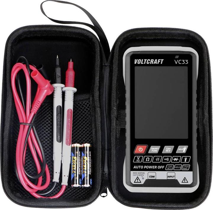 Image du produit Voltcraft VC33 Multimètre manuel calibré (ISO) numérique Affichage (Counts) : 5999 (CAT III 600V)