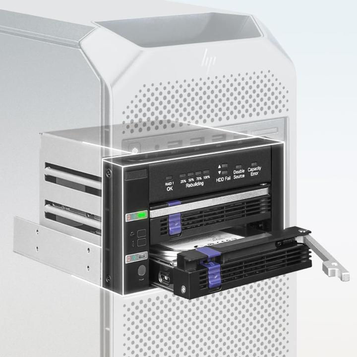Actual product image Icy Dock FatCage./3. SATA HDD/SSD RAID 1 in. bay bla