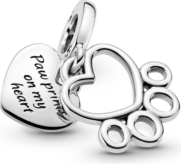 Actual product image Pandora Hearts & Paw Print Charm (Silver 925)
