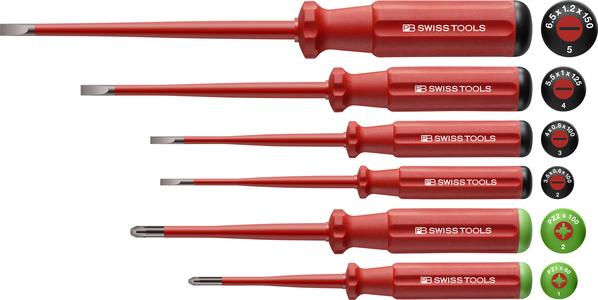Produktbild PB Swiss Tools Schraubenziehersätze (Schlitzschrauben, Phillipps-Kreuzschlitz (PH))
