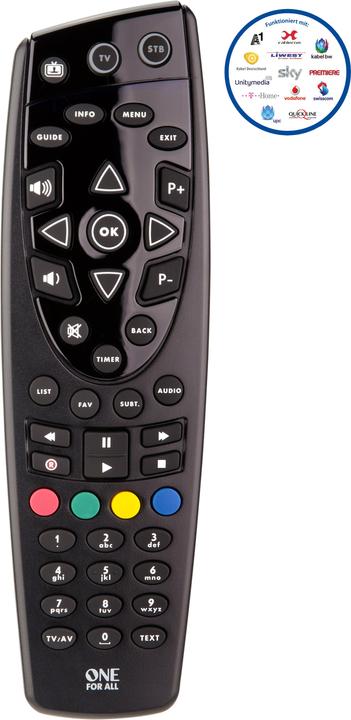 Produktbild One for All Broadcasting Universal Fernedienung (Universal Fernbedienung, Infrarot)