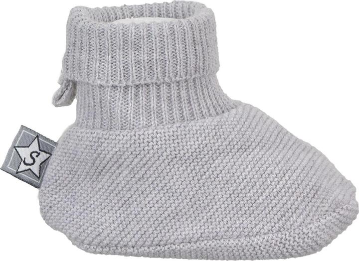 Produktbild Sterntaler Baby-Socken Strick-Schuh Hellgrau Melange Gr. 18 (18)