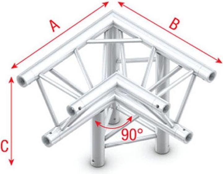 Produktbild Showtec Corner 90° down right, apex down