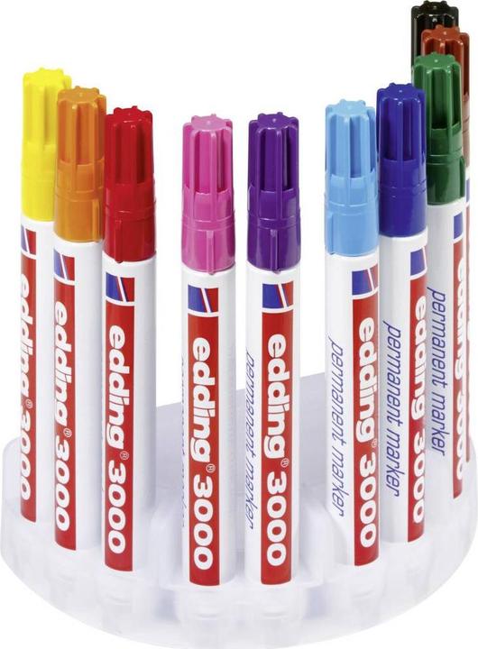 Produktbild Edding Permanent Marker 3000 (Mehrfarbig, 3 mm, 10 x)