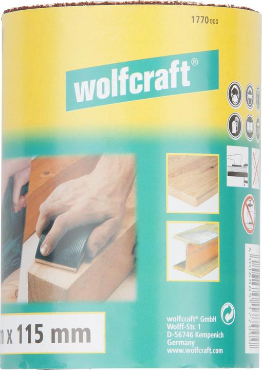 Immagine prodotto wolfcraft Rotolo di carta vetrata grana 100 (100)