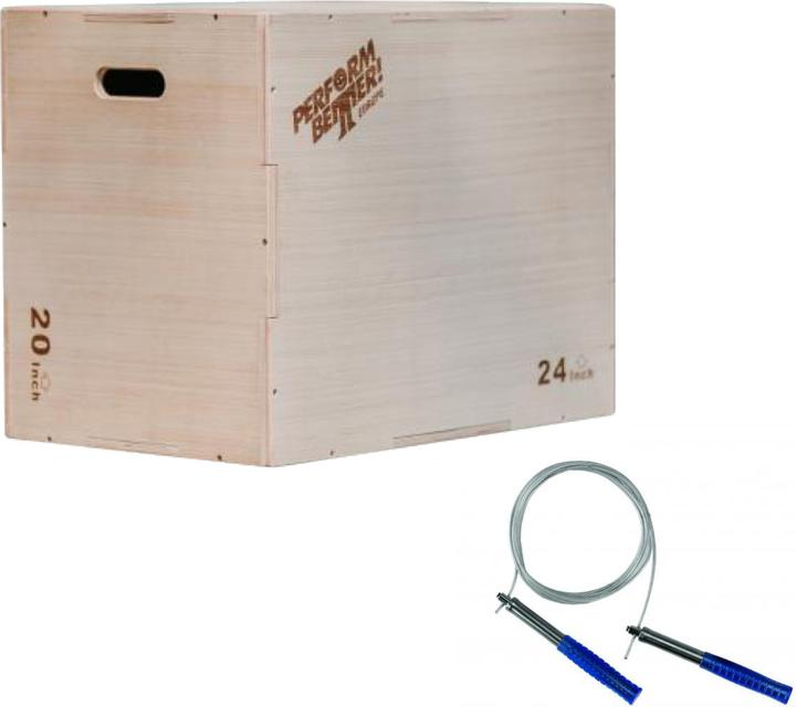 Image du produit Perform Better PB Bois Plyo Box + First Place Speed Rope Ultra (Set)