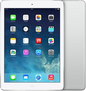 Actual product image Apple iPad Air (9.70", 16 GB, White, Silver)