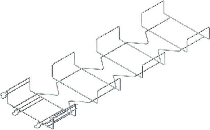 Actual product image Niedax NIE MTCE 54.300 V bend 90Â° f.MTC mesh cable tray 54x300mm steel galv. zinc plated. (5.40 cm)