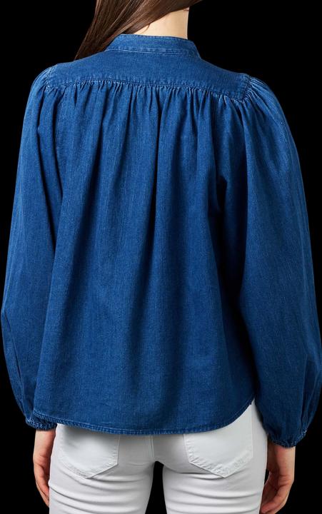 Immagine prodotto Marc O'Polo - Camicetta a manica lunga con colletto alto blu (XS)