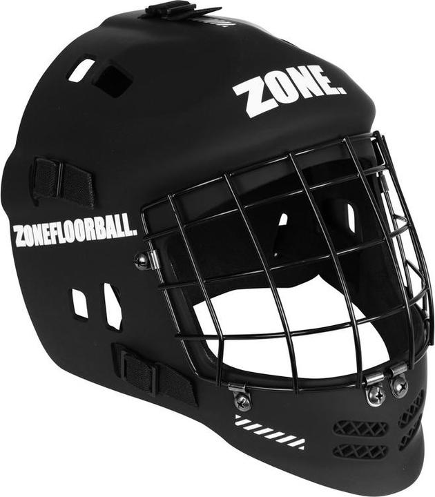 Actual product image Zone Floorball Zone Goaliemaske UPGRADE junior black/silver (One size)