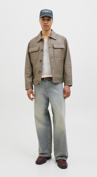 Actual product image Jack & Jones Lederjacke Lederjacke (L)