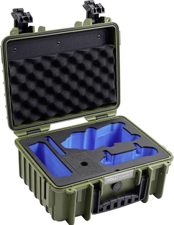 Actual product image B&W International B&W DJI Air 3 Case Type 3000 brown green (Drone case, DJI Air 3)