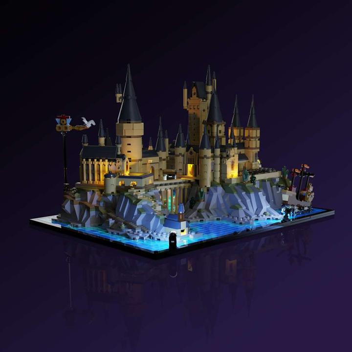Image du produit Light my bricks LMB 2.0 Jeu de lumières LED pour LEGO 76419 Harry Potter Château de Poudlard avec terrain du château