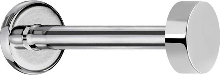 Produktbild Star Piercing Micro Labret Innengewinde silber mit flachem Zylinder (ohne Messing, Titan G23)