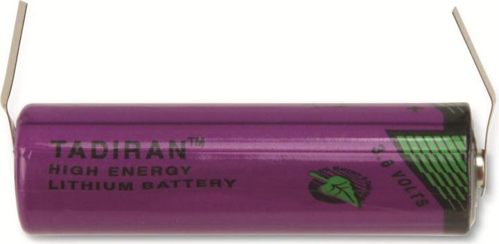 Actual product image Tadiran Batterie SL-760/T mit Lötfahnen in U-Form (1 pcs., AA, 2200 mAh)