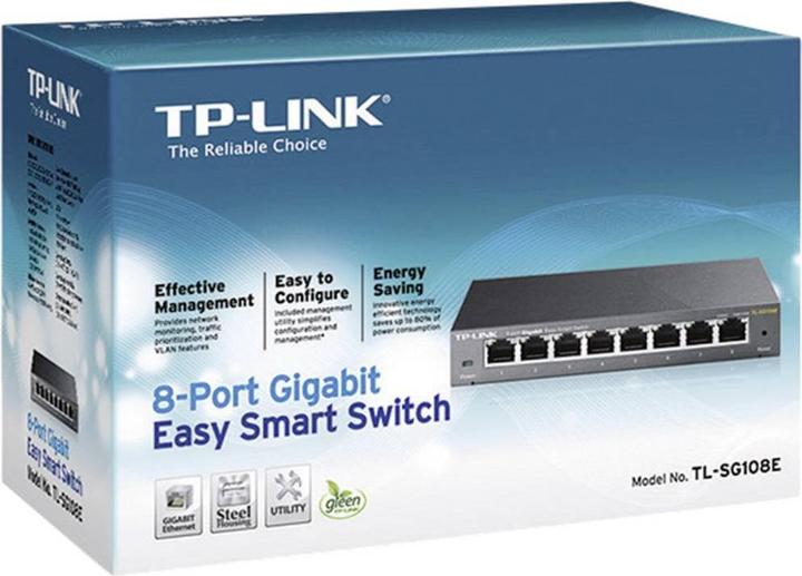 Produktbild TP-Link Tl-Sg108e (8 Ports)