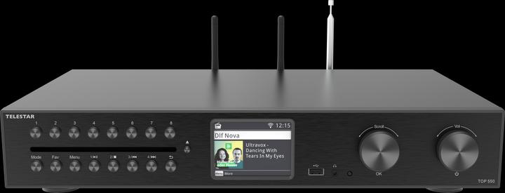 Telestar TOP 550 sw All-In-One-System 43cm,Verstärker,CD,Internet/DAB+/UKW,BT (Lecteur de CD, Récepteur Bluetooth)