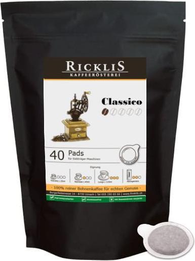 RickliS Kaffeerösterei Classico (40 x Port.)