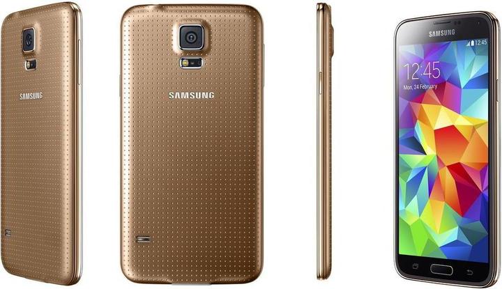 Actual product image Samsung Galaxy S5 (16 GB, Gold, 5.10", 16 Mpx, 4G)