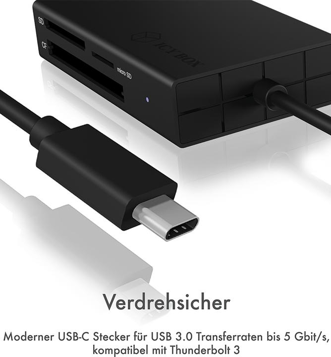 Actual product image Icy Box IB-CR401-C3 (USB-C)