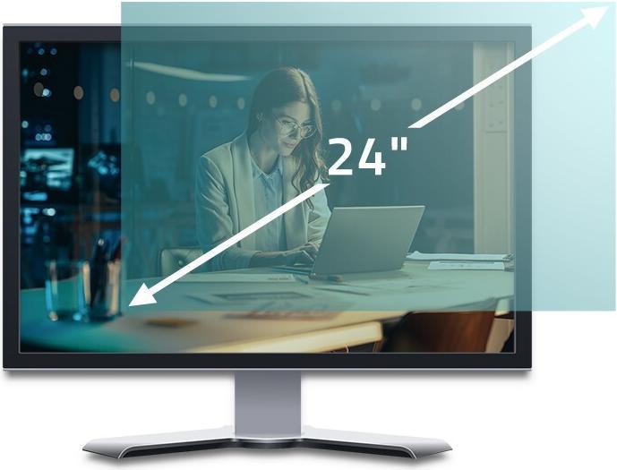 Immagine prodotto Qoltec Filtro luce blu 24 | 16:9 | cura degli occhi | antiriflesso | opaco | per monitor (24", 16 : 9)
