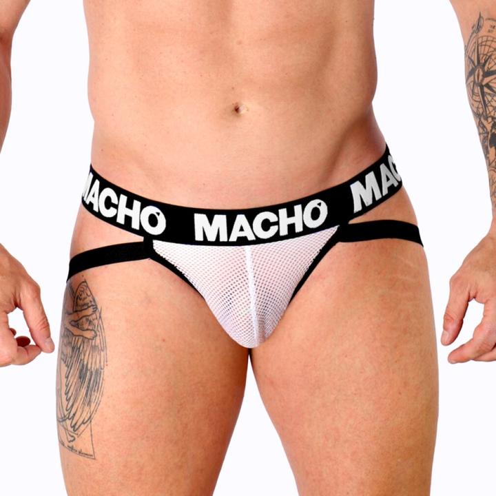 Productafbeelding Macho Underwear MACHO - MX26X1 JOCKNET WIT M (M)
