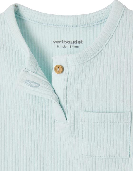Actual product image Vertbaudet Geripptes Baby Top Oeko-Tex (86)