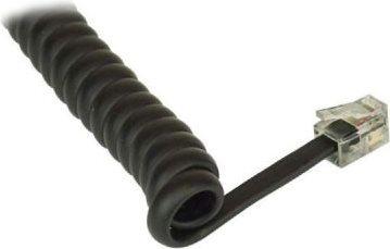 Actual product image Goobay Telephone handset spiral cable CCA RJ10 plug > RJ10 plug