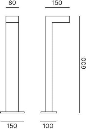 Actual product image Molto Luce Socket lamp ALIAR F, anthracite (460 lm, IP65)