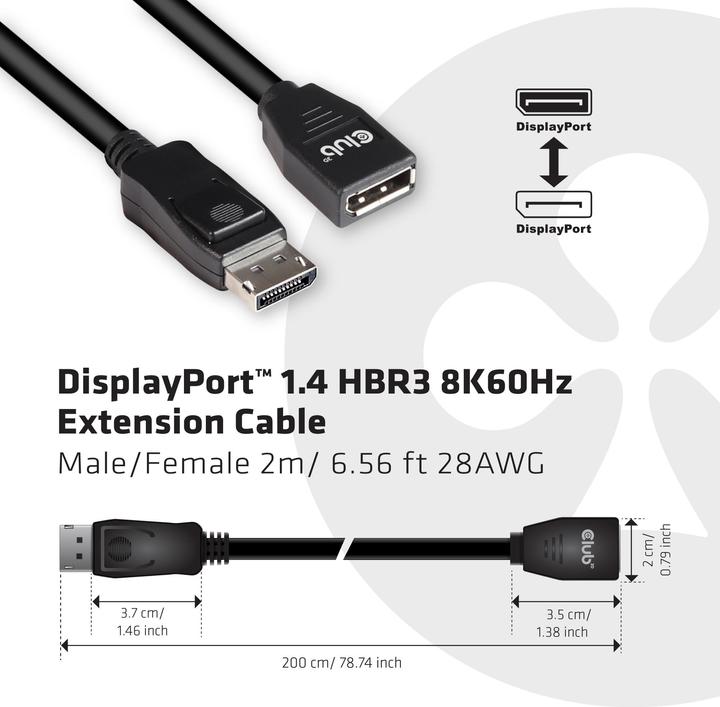 Produktbild Club 3D DisplayPort — DisplayPort (2 m, DisplayPort)
