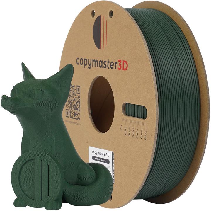 Image du produit Copymaster3D Filament carbone PLA pour imprimante 3D, 1,75 mm, vert (PLA, 1.75 mm, 1300 g, Vert)
