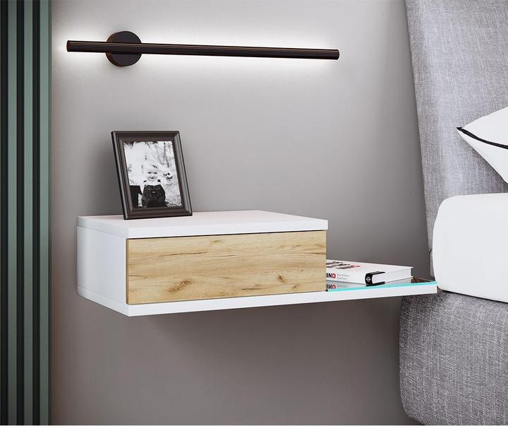 Produktbild VCM Design Wandschublade Nachttisch KonsilaL (65 x 30 x 15 cm)