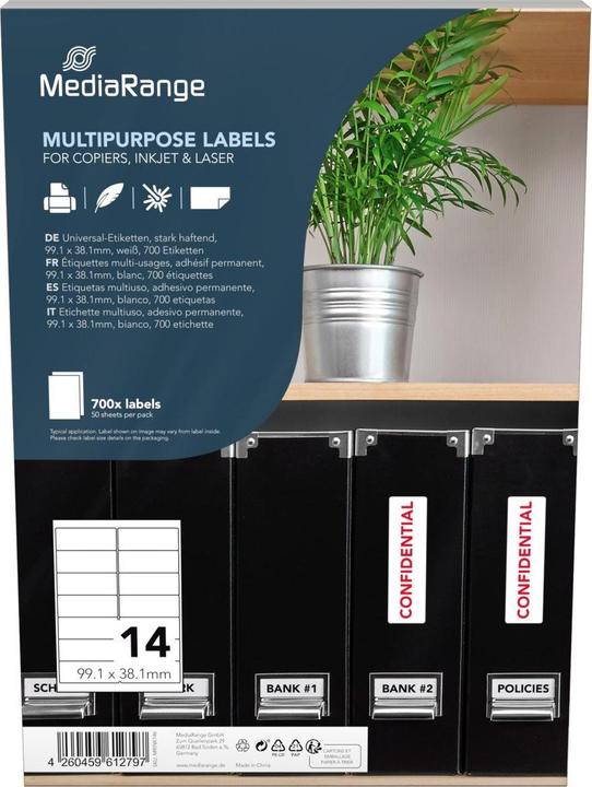 Actual product image MediaRange Matt permanent adhesive