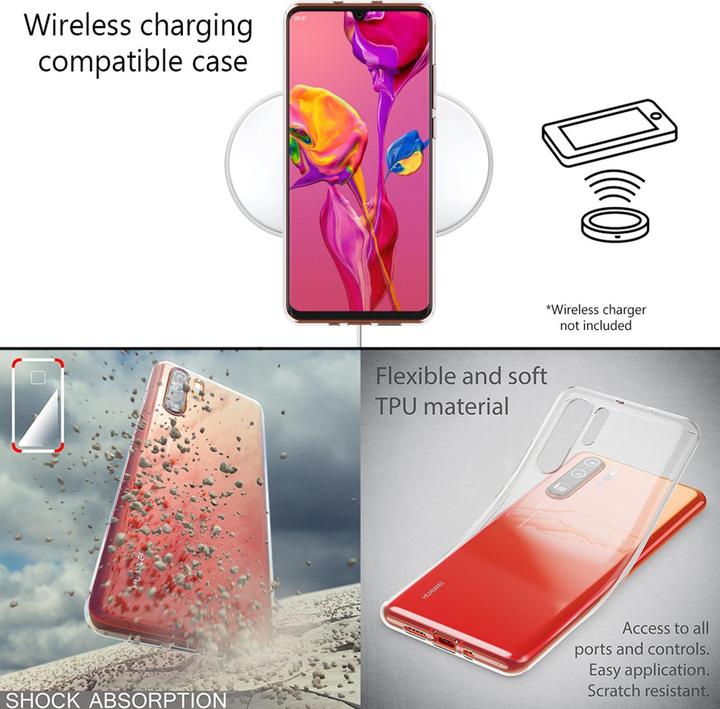Actual product image Nalia Mobile Phone Case for Huawei P30 Pro, Ultra Slim Silicone Phone Case Cover Protection (Huawei P30 Pro)
