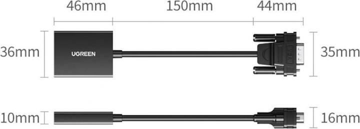Immagine prodotto Ugreen Da VGA a (HDMI, 15 cm)