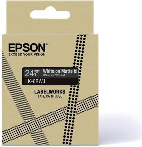 Produktbild Epson Matte Black/White 24mm LK-6BWJ (2.40 cm, Schwarz)