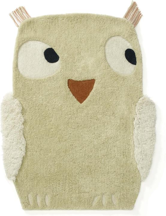 Produktbild Kids Concept Teppich Eule Edvin grün (120 x 90 x 3 cm)